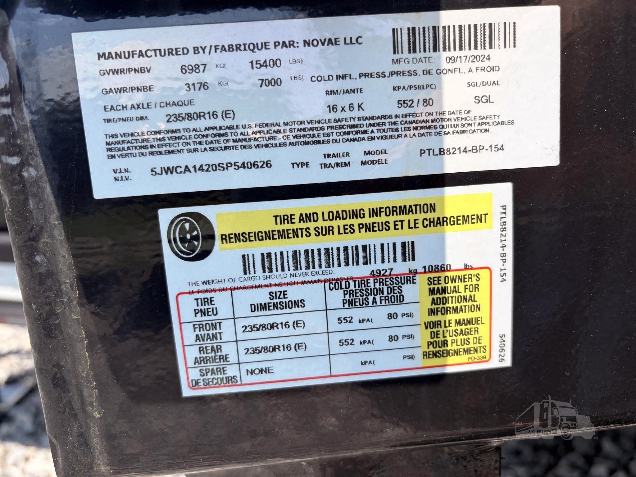 2025 CAM SUPERLINE 14 ft Fixed Tandem Axle photo 5